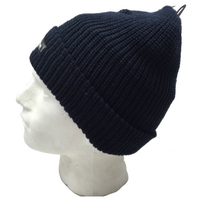 THINSULATE Acrylic Rib Knit BEANIE Hat Winter Thermal Lined Warmer Snow Ski - Navy Blue