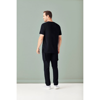 Mens Avery Multi-Pocket Scrub Pant Size M Colour Black