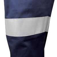 TRu Workwear Midweight Drill Trousers With Biomotion Reflective Tape CT1080T2-NAV-R087