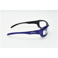Eyres by Shamir RAZOR EDGE WF Royal Blue Frame Clear AF Lens Safety Glasses