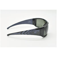 Eyres by Shamir ALLBLACK Metallic Grey Frame Polarised Grey Lens Safety Glasses