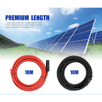 ATEM POWER 2x 10m Extension Cable Wire Connectors Solar Panel to regulator 6mm²