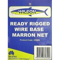 2 X New Wilson Ready Rigged Wire Bottom Marron Nets-2 Rings With Float And Rope