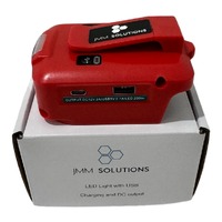Milwaukee Compatible USB & 12V Charger with LED
