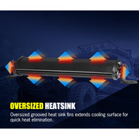 LIGHTFOX Pair 7inch LED Light Bar Super Slim Single Row 12V 24V Work Lamp Offroad 4x4