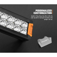 LIGHTFOX 20inch Osram LED Light Bar Slim Dual Rows Combo Driving Lamp Offroad 4x4