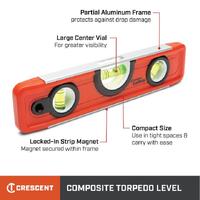 Lufkin 9" Torpedo Level LTL1000-02