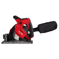 Milwaukee 18V FUEL 165mm Track Saw (Tool Only) with 1400mm Guide Rail with Clamps M18FPS55-0-Kit