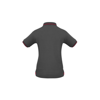 Ladies Jet Polo Black/Cyan 8