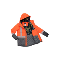 Rainbird Workwear Harvey Parka Fluoro Small Fluoro Orange/Charcoal