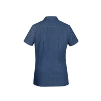 Indie Ladies Short Sleeve Shirt Dark Blue 8