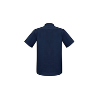 Mens Monaco Short Sleeve Shirt Electric Blue 3XL