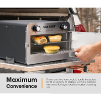 SAN HIMA 12V 120W Travel Oven Portable Stainless Steel 180 C Max temperature 4WD