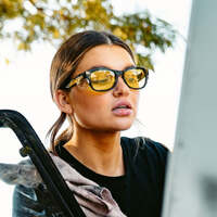 SafeStyle Classics Black Frame Yellow Lens Safety Glasses