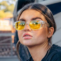 SafeStyle Classics Clear Frame Yellow Lens Safety Glasses
