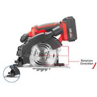 Topex 20v circular saw, with 4.0ah battery & charger, 4,300rpm, 0°- 45° bevel cutting