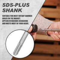 Topex 17 piece sds plus rotary hammer drill bits set & chisel bits hole tool set