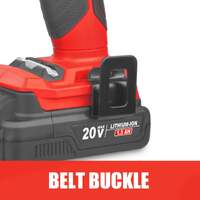 Topex cordless impact driver 1/4" hex drive w/ 20v li-ion battery & charger