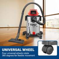 Topex 20v 25l wet & dry vacuum cleaner & blower skin only without battery