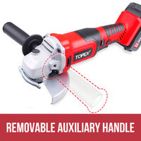 TOPEX 20V 125mm Cordless Angle Grinder 3.0Ah w/ 2 Batteries