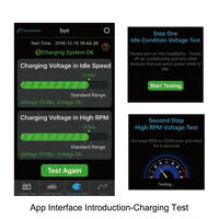 ATEM POWER Pair 12V Car Battery Monitor via Bluetooth 4.0 Voltage Meter Tester w/ Auto Alarm