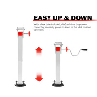 SAN HIMA 2x 590mm Drop Down Corner Steadies Stabilizer Legs Caravan Camper Trailer 1500LBS