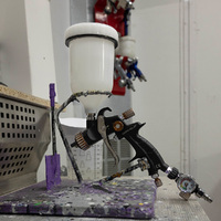 Workquip 1.3mm 600ml X1 Gravity Feed Mini Spray Gun WX-102G-13