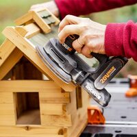 WORX 20V Cordless Detail Sander Skin (POWERSHARE Battery / Charger not incl.) - WX822.9