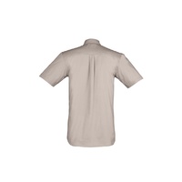Syzmik Mens Light Weight Tradie S/S Shirt Grey Small