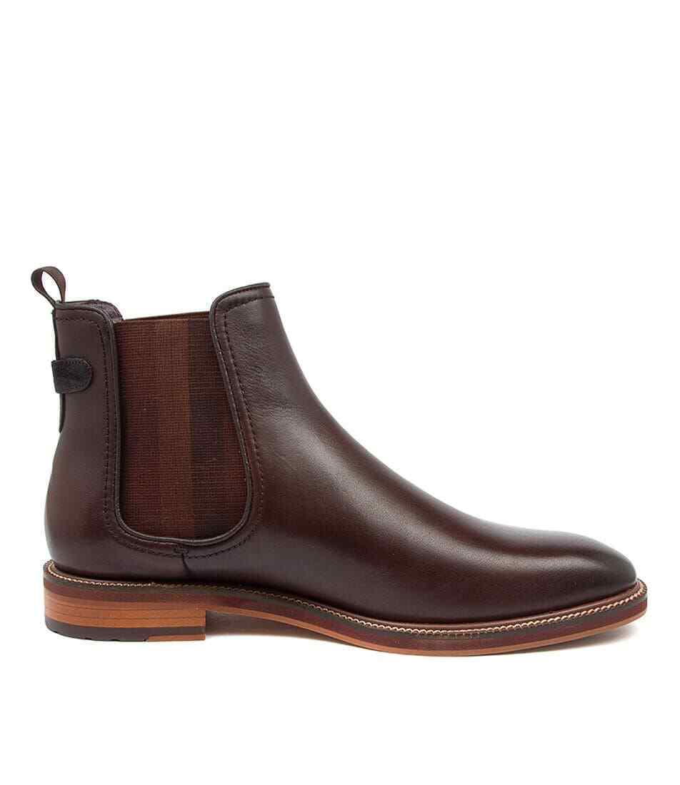 Julius Marlow Men's Scuttle Mocha Chelsea Work Leather Boots Shoes ...