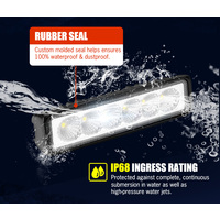 Pair 6inch LED Work Light Bar Flood Beam Lamp Reverse Offroad 4x4
