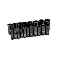 GearWrench 19 Piece 1/2" Dr 6 Pt Deep Impact SAE Socket Set 84934N
