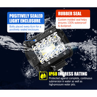LIGHTFOX 8x 4inch LED Work Light Bar Spot Flood Work Fog Lamp Reverse Offroad 4WD