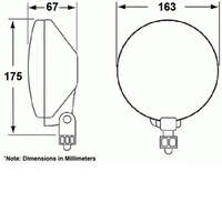 1 Pair HELLA Comet 500 Clear Lens 12V Round Driving Fog Light For Hilux Ranger