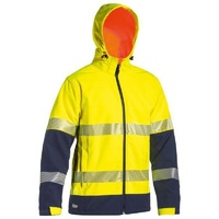 Taped Hi Vis Ripstop Bonded Fleece Jacket  Yellow/Navy Size 5XL