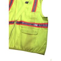 Reflective Tape Hi Vis Safety VEST Workwear Night & Day Use Safety Visibility - Yellow - XL