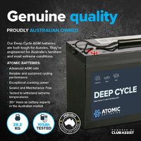 Atomic 12V 105Ah Deep Cycle AGM Battery 7713