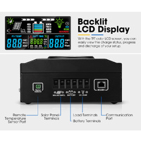 DC MONT 60Amp MPPT Solar Charge Controller 12/24/36/48V Auto Regulator Bluetooth