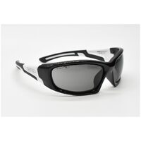 Eyres by Shamir BERCY Matt Black & White Frame Grey Lens Safety Glasses