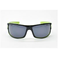 Eyres by Shamir 4EVER Shiny Black & Green Frame Grey Lens Safety Glasses