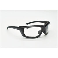 Eyres by Shamir EDGE Foam Matt Charcoat Grey Frame Clear AF & AS Lens Safety Glasses