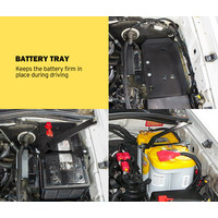 SAN HIMA Dual Battery Tray Fit for TOYOTA HILUX 2005 -2015 DIESEL KUN25 KUN26