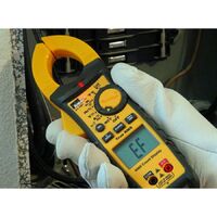 600A AC/DC TRMS Clamp Meter, TightSight, w/Flashlight, NCVT & Temp