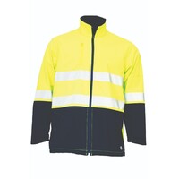 KM Workwear Softshell Jacket with Tape XS Orange/Navy