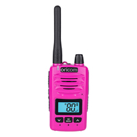 Oricom DTXTP600 Pink 5 Watt IP67 Waterproof Handheld UHF CB Radio Trade Pack