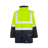 Rainbird Workwear Healy 4-In-1 Jacket & Vest XS Fluoro Orange/Navy