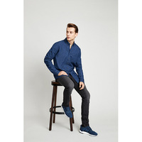 Indie Mens Long Sleeve Shirt Dark Blue XSmall