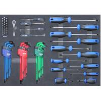 SP Tools 307 Piece 15 Drawer Custom Tool Kit - Black Metric/SAE SP50105X