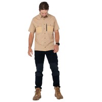 Pressure Short Sleeve Shirt Colour Khaki Size M