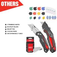 Masterspec 1240pcs tool box trolley tool set diy hand tool set w/2 utility knife